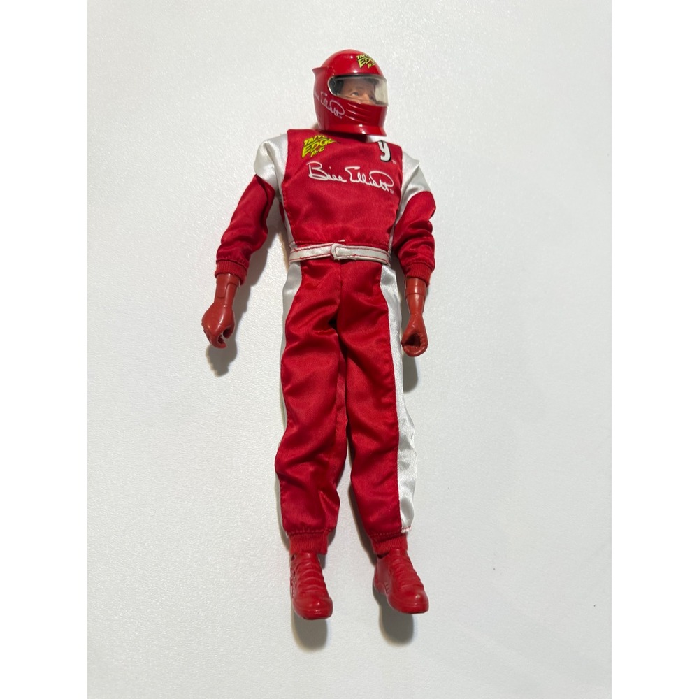 Taiyo Edge RC Bill Elliott 9 NASCAR Racing Action Figure Red White Suit Helmet